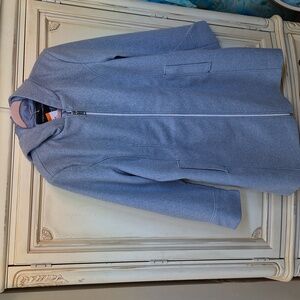 Vince Camuto Zip up long Jacket with Hood